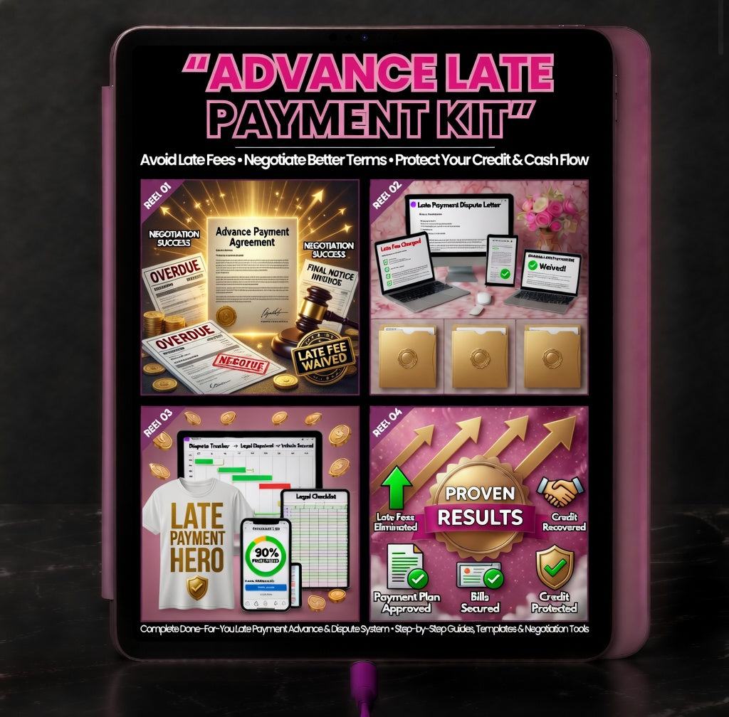 Advance late payment kit