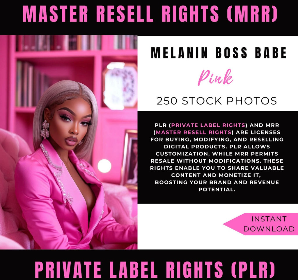 250 Melanin Boss Babes (Pink Collection)