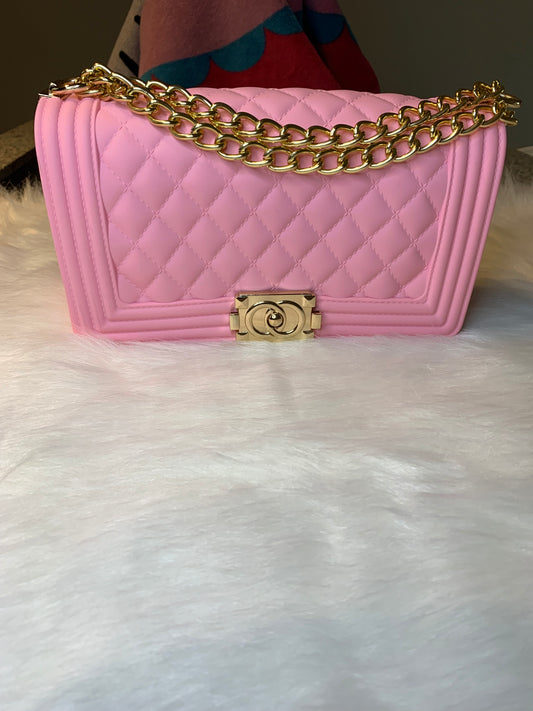 Pink Jelly Crossbody